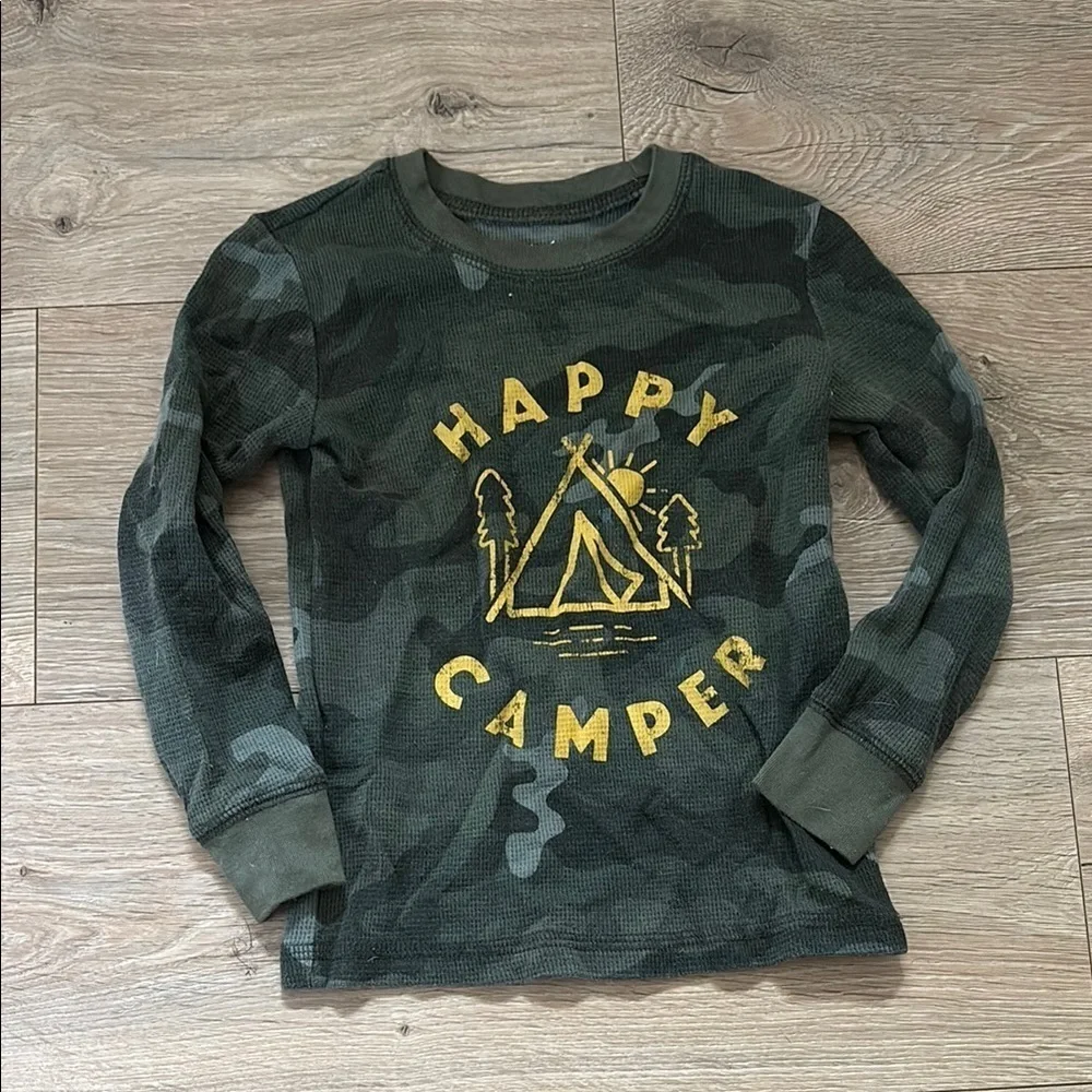 Happy Camper Kids Camo Shirt